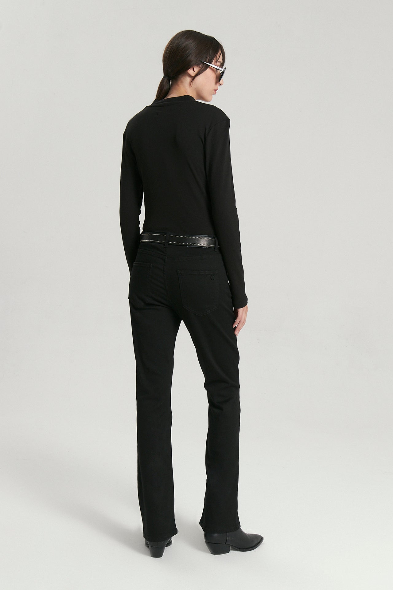 Straight Bootcut Pia Negro
