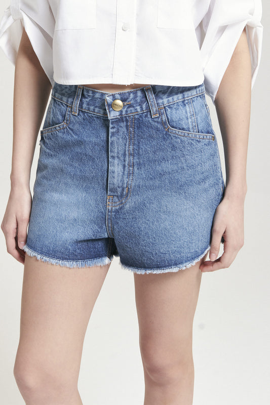Short Rock Lis Azul